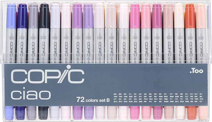 Amazon.co.jp: Too コピック チャオ 72色 Bセット : 文房具・オフィス用品