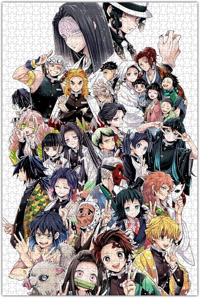 Amazon | 鬼滅の刃 パズル 1000ピース 全てキャラクタ 全员 集合 柱
