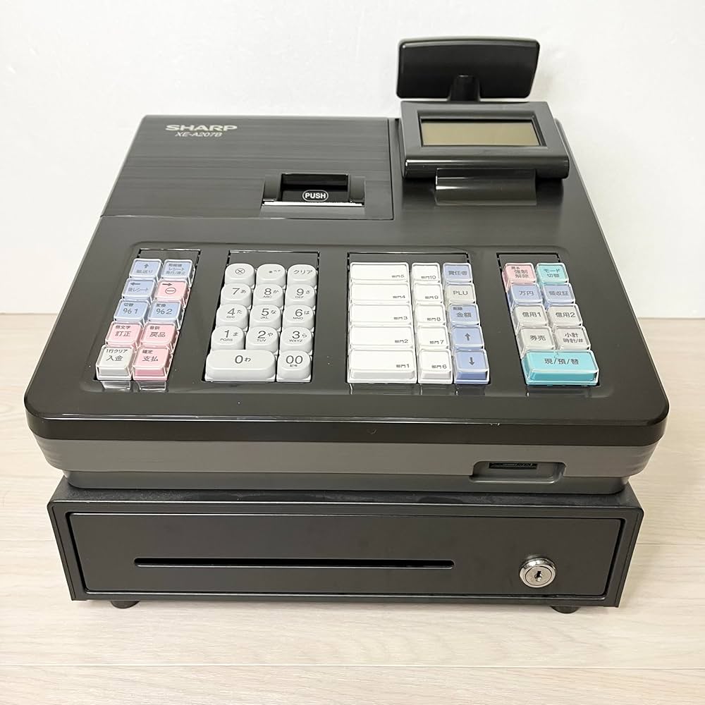 SHARP XE-A147 アウトレット レジスター ブラック ACアダプター付き
