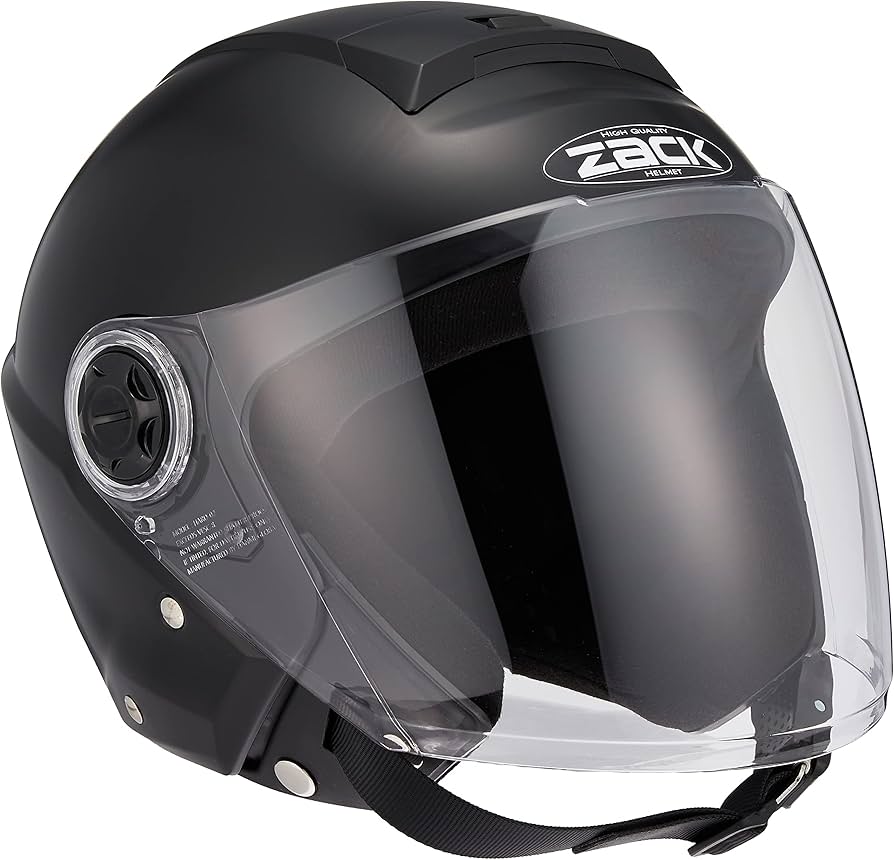 Amazon | TNK工業 ZR-20 ZACK シールド付きJETヘルメット ハーフマッド
