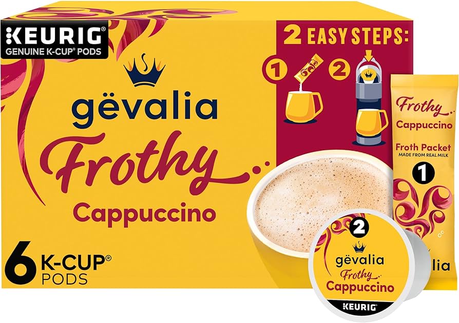 Amazon.com: Gevalia Frothy 2-Step Artificially Flavored Cappuccino