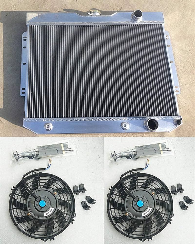 Amazon | 3列アルミラジエーター+2*ファン シボレーインパラ 1959-1963
