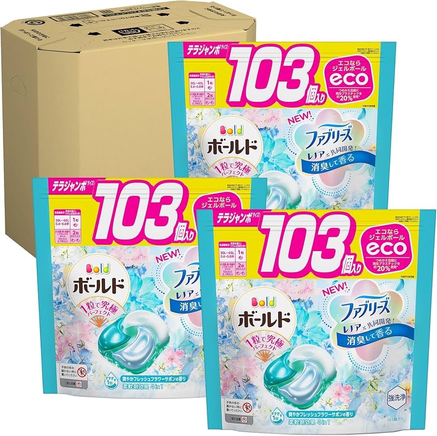 Amazon | ボールド 洗濯洗剤 ジェルボール4D フレッシュフラワーサボン