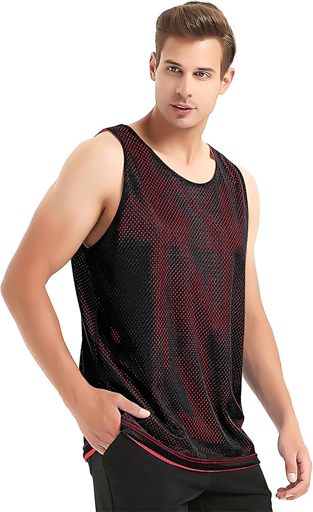 Amazon.com : TopTie Reversible Basketball Jerseys Men's Tank Top