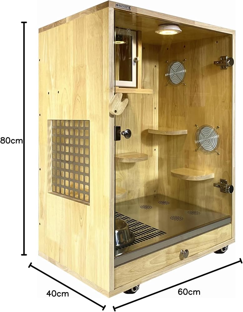 RAKYPET チンチラケージ ケージ 小動物用ケージ 80cm