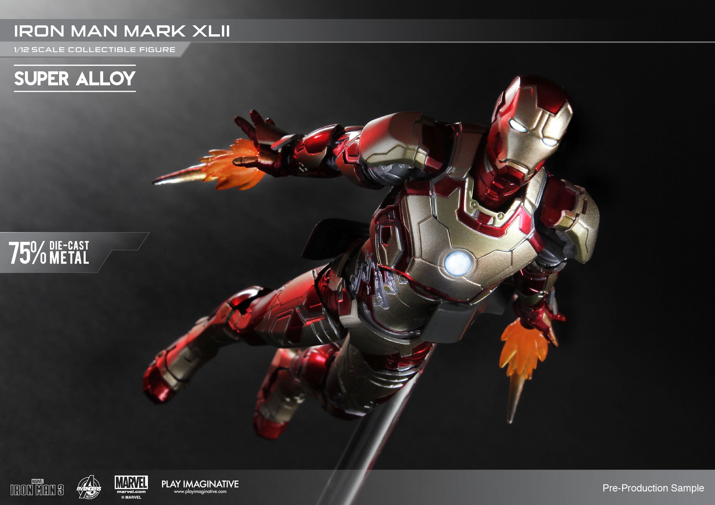 Amazon.co.jp: スーパーアロイ 1/12コレクティブルフィギュア アイアン