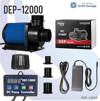 Amazon.co.jp: HSBAO DEP-12000 吐出量12000L/H (毎分200L) 揚程5m DC