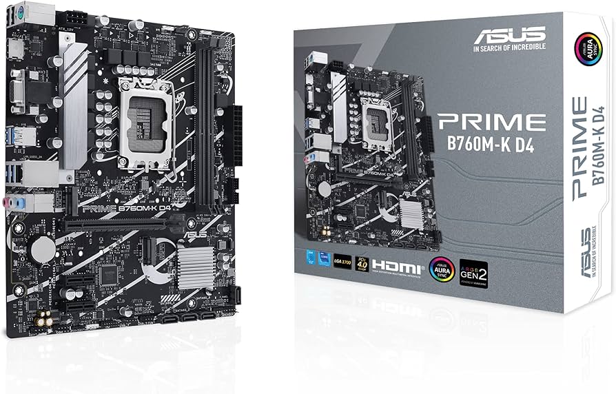 Amazon.com: ASUS Prime B760M-K D4 Intel® B760 (LGA 1700)(13th and