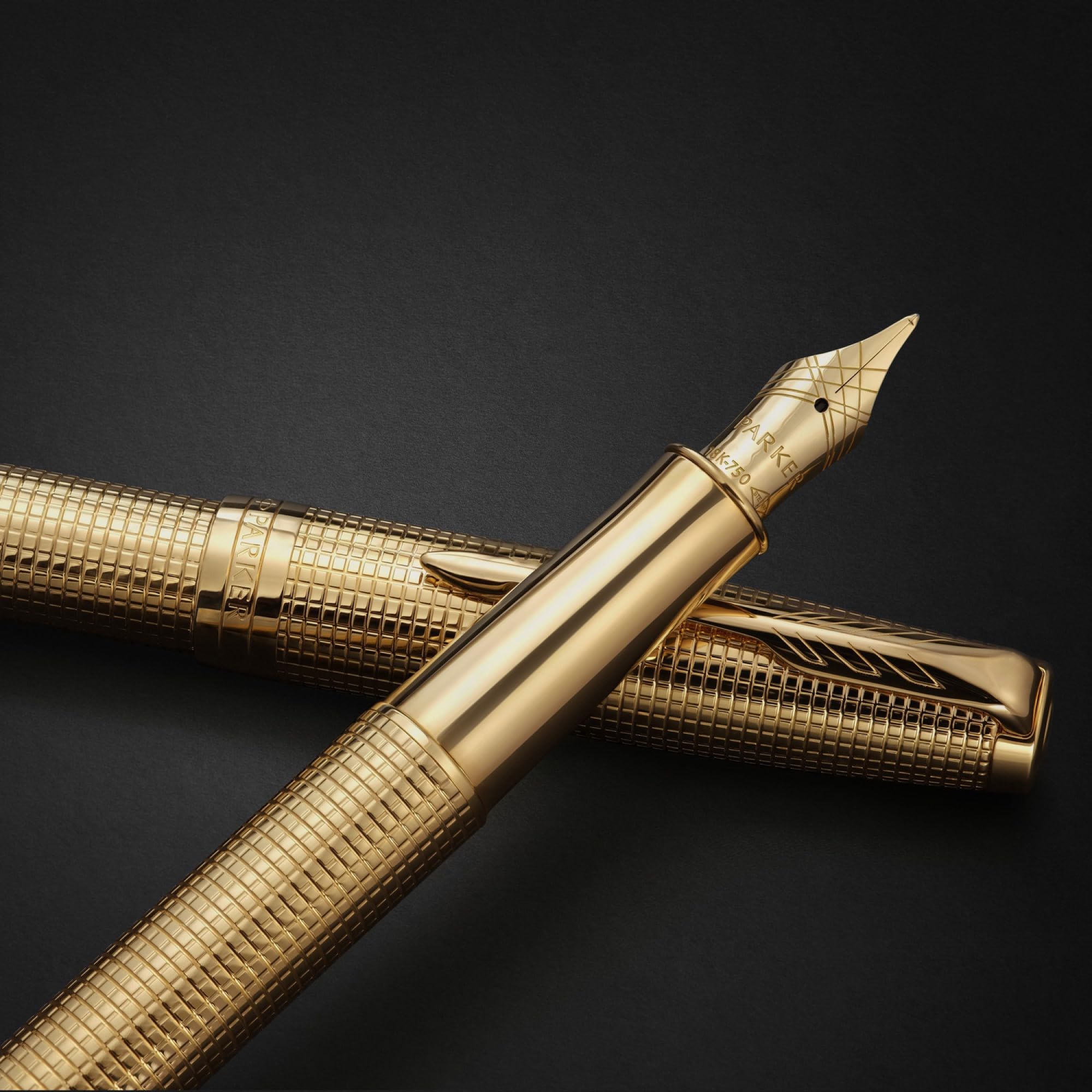 PARKER パーカー ペン先14k ゴールドカラー 万年筆 クロスハッチ