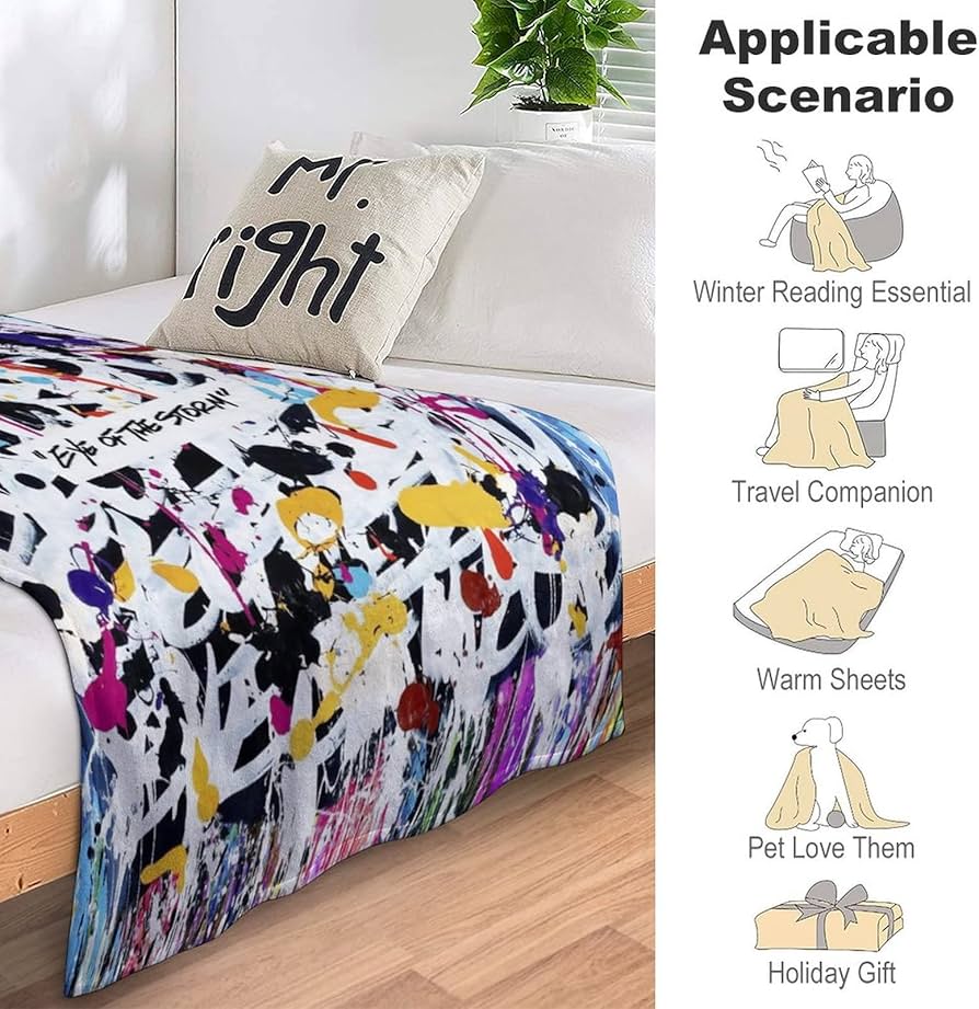 Amazon｜ブランケット ワンオクロック One Ok Rock ひざ掛け 毛布 大判