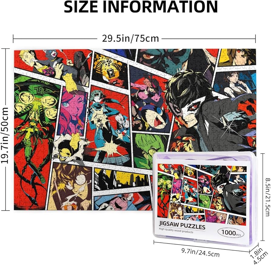 Amazon.co.jp: ジグソーパズル ペルソナ5 P5 パズル 1000ピース 木製