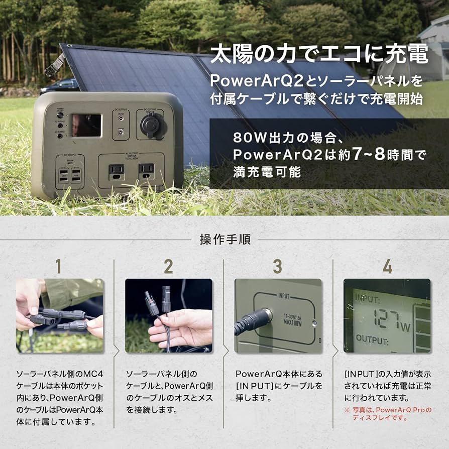 Amazon.co.jp: SmartTap ポータブル電源 PowerArQ2 オリーブドラブ