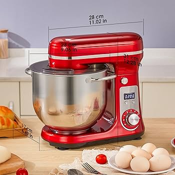 Amazon.com: Biolomix Kitchen Electric Stand Mixer, 6 Speed Tilt