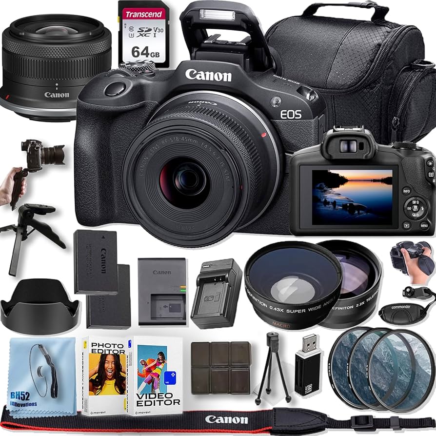 Amazon.com : Canon EOS R100 Mirrorless Camera with Canon RF-S 18