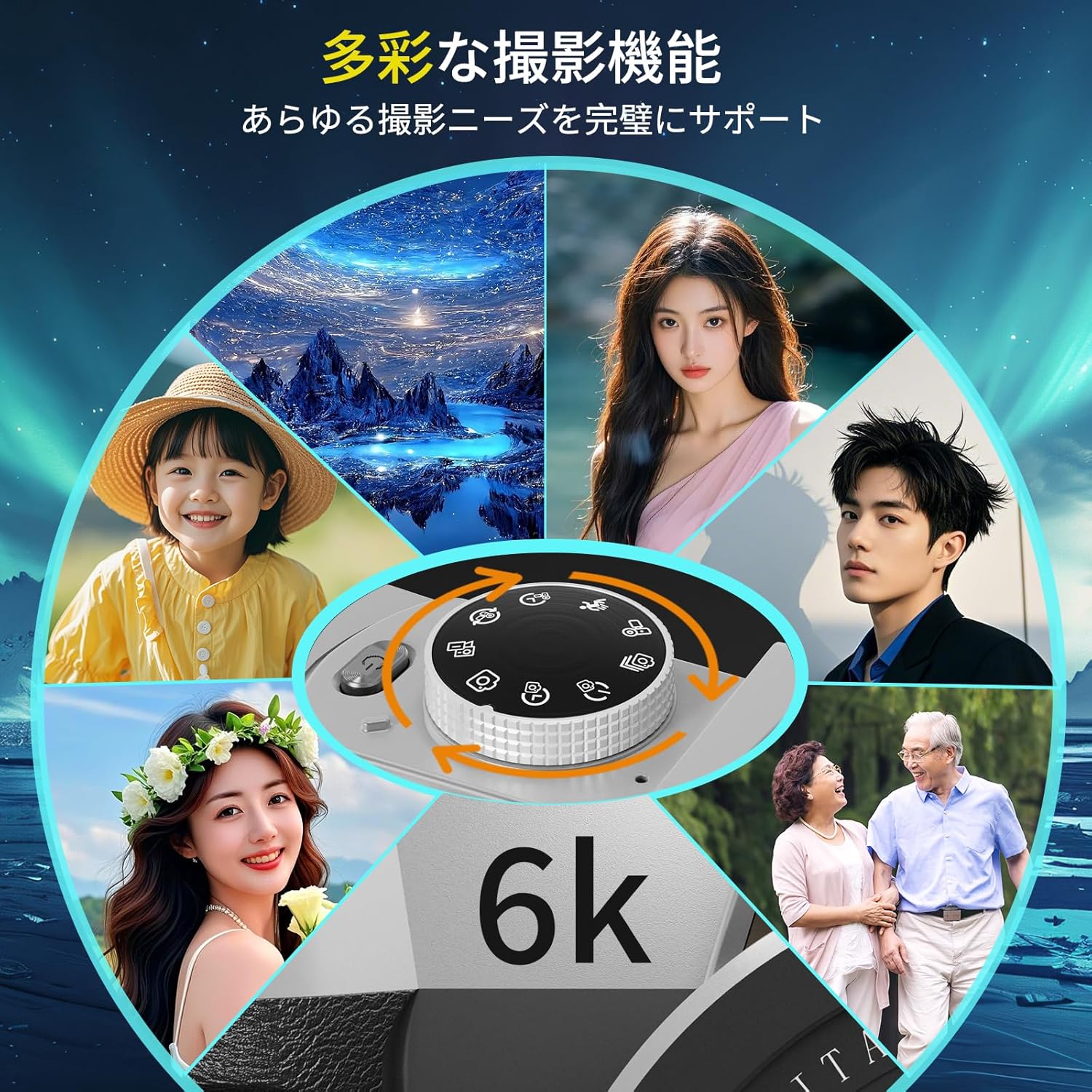 2025年最強6K録画】 デジタルカメラ 8400万画素デジカメ スマホに転送