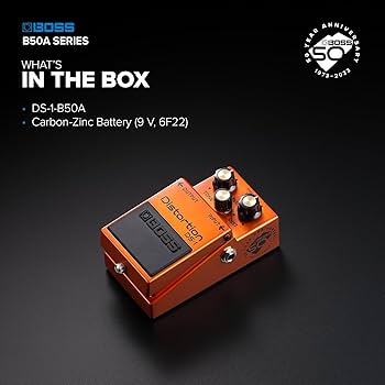 Amazon | BOSS DS-1-B50A 50th Anniversary Pedals 【メタリック塗装筐