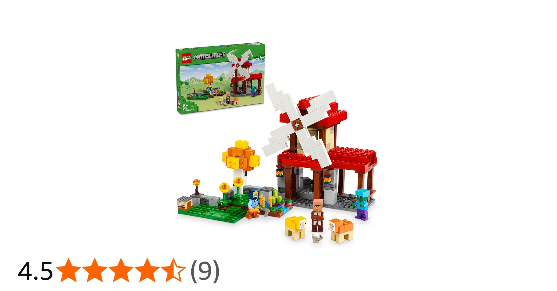 Amazon.co.jp: レゴ (LEGO) マインクラフト 風車のある農場 21262 8歳