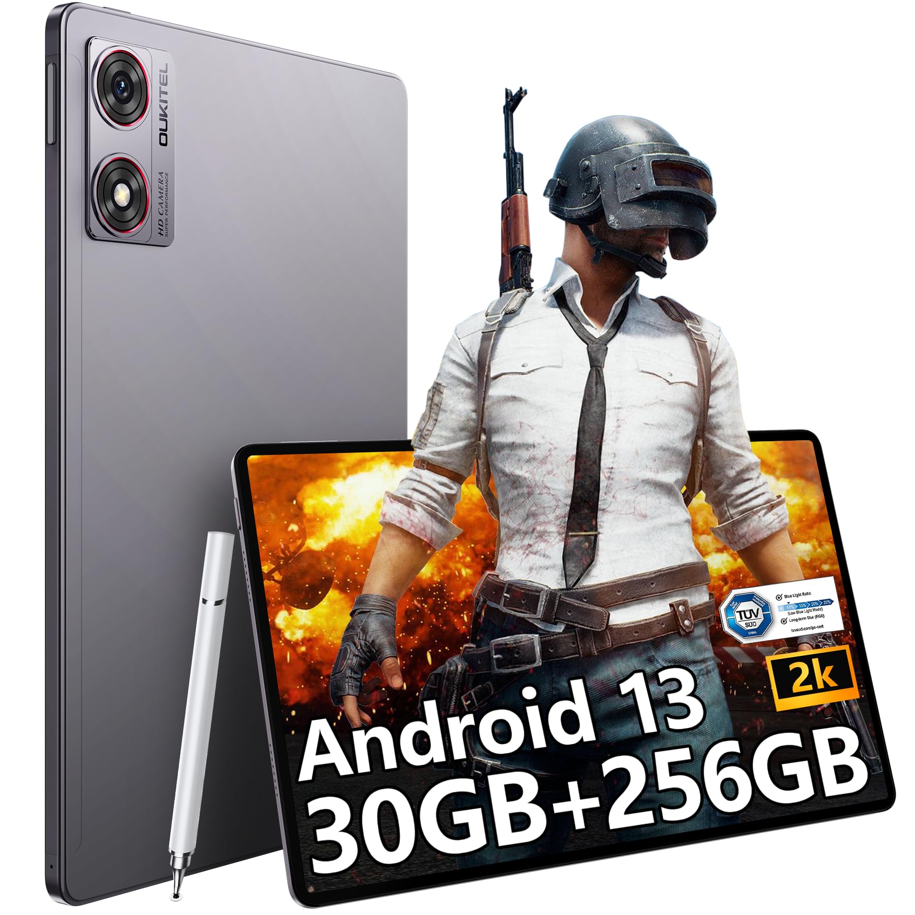 Android 15 タブレット 30GB+256GB ブラック Android 15タブレット11