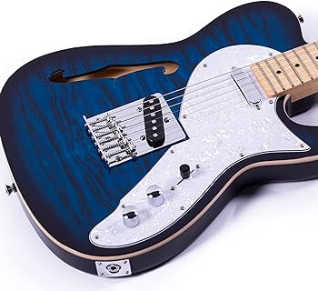 Amazon | Grote Electric Guitar Semi-Hollow Body Single F-Hole Tele