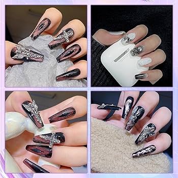 Amazon.co.jp: BXSKRES(なか) ネイルパーツ パンク風 (30個セット