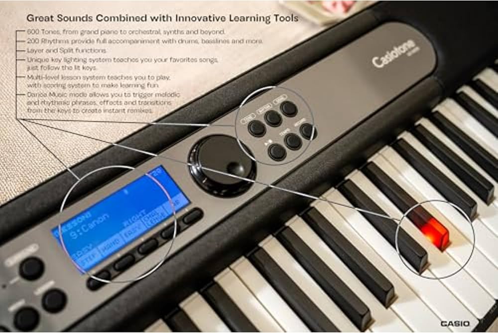 CASIO LK-S450 61鍵盤 電子キーボード Casio LK-S450 61-Key Touch