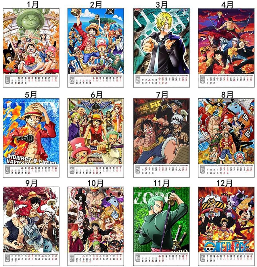 ONEPIECE原作版カレンダー4種セット