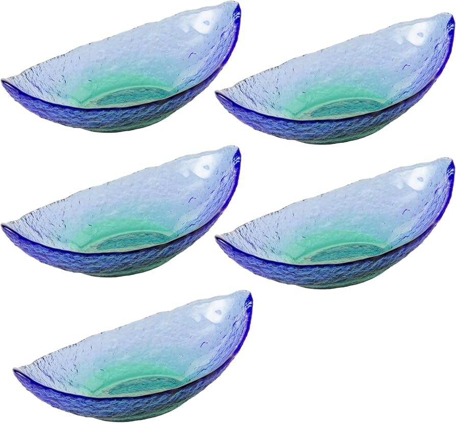 Amazon｜東洋佐々木ガラス お皿 珊瑚の海 舟型 洗鉢 5個セット 日本製