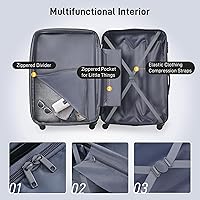 Amazon.com: Merax Luggage Sets 3 Piece Suitcase Set 20/24/28,Carry