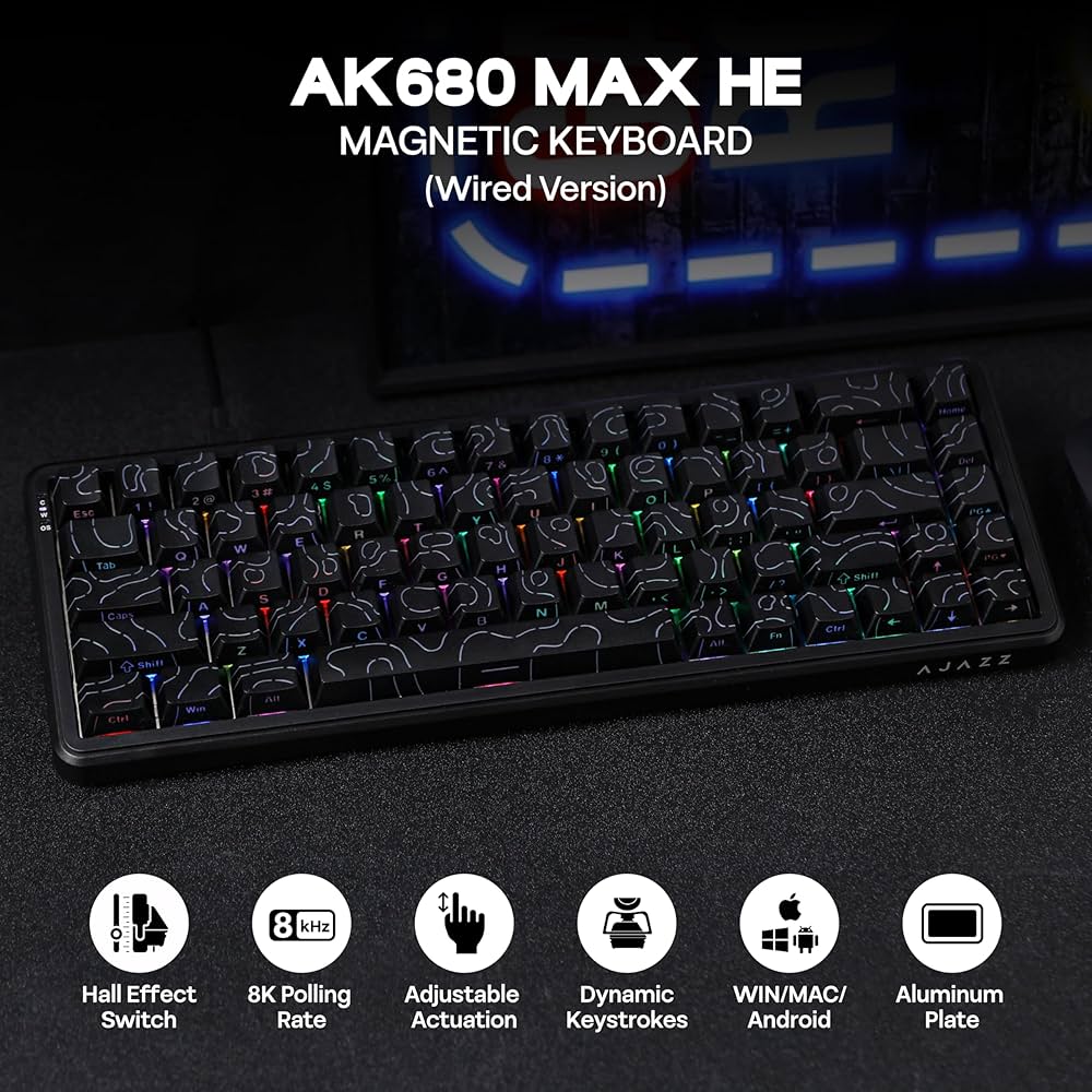 Amazon | ラピッドトリガーMechLands AJAZZ AK680 MAX 有線ゲーミング