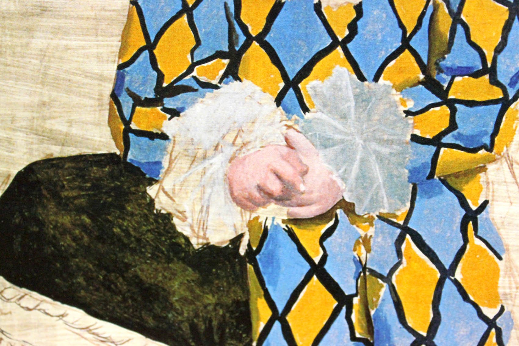 ピカソ複製画証明書付き☆世界限定5,000部 道化師に扮したポール(1925年)