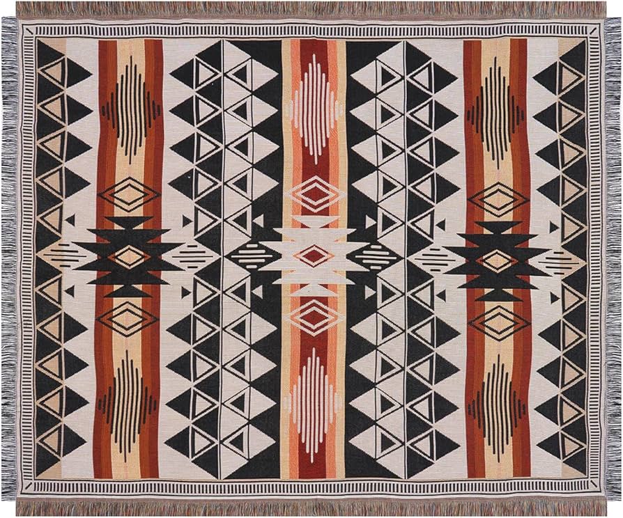 アウトドア ラグ ネイティブ柄 ネイティブ柄 ブランケット アウトドア