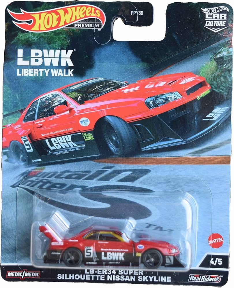 Hotwheels LBWK Nissan Skyline ER34 サイン入り Amazon.com: Hot