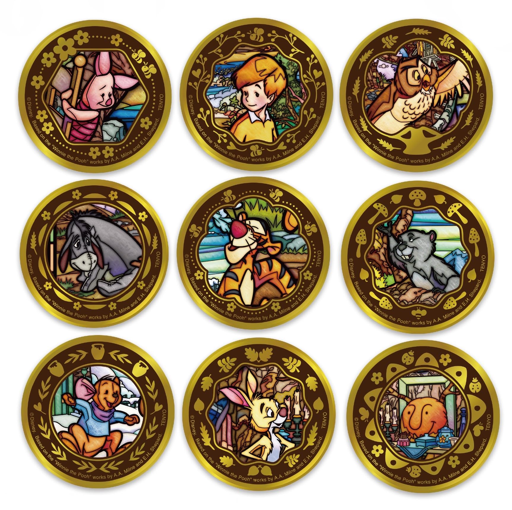 Amazon | テンヨー(Tenyo) 圧倒的な 金バッジ ディズニーキャラクター