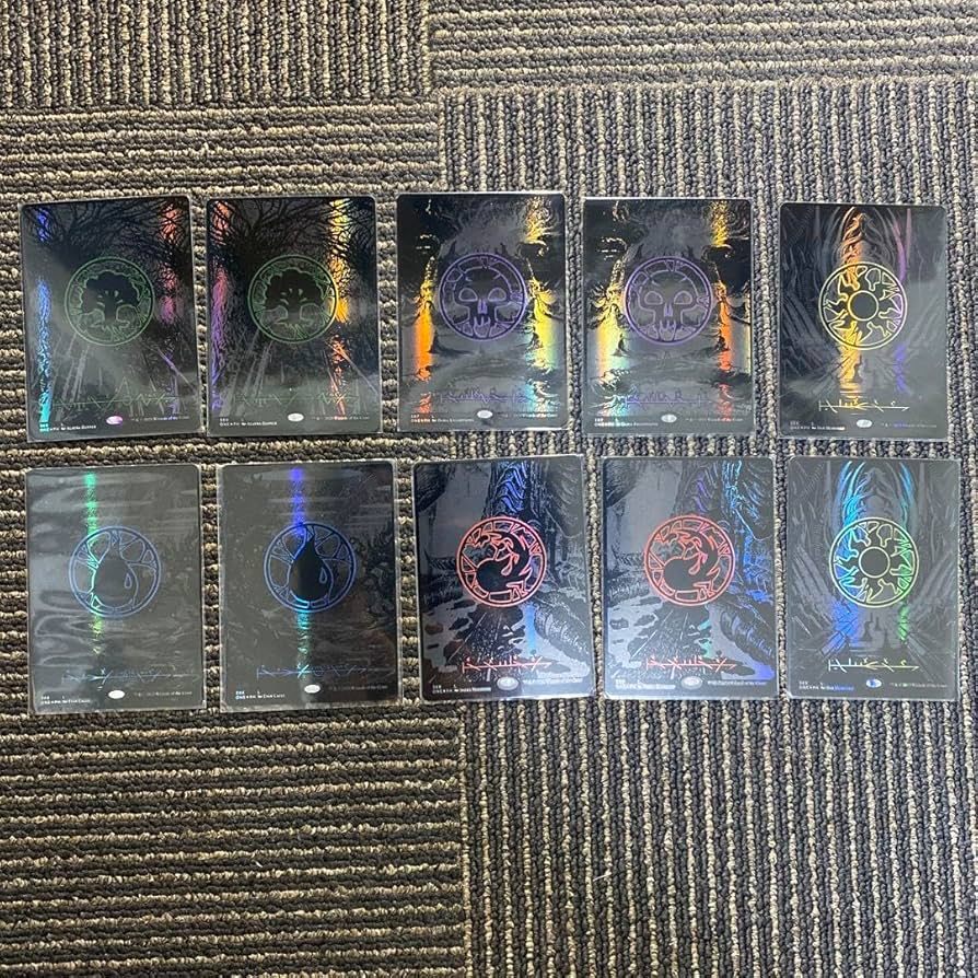 MTG オイルスリック 基本土地 56枚 MTG 基本土地オイルスリックホイル