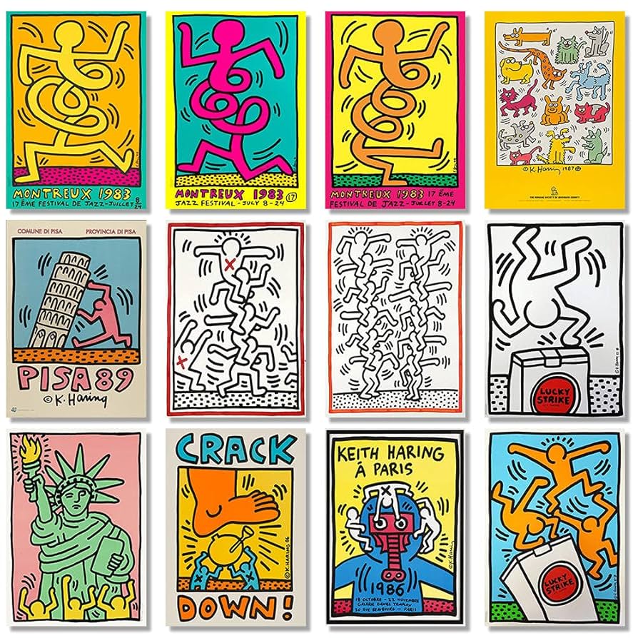 Bicosya 美工社 アートフレーム キース・ヘリング be mine1987 Bicosya