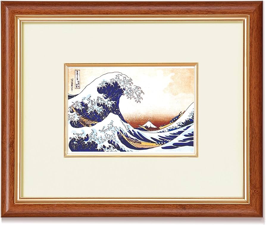 Amazon.co.jp: 北斎(葛飾北斎)DX浮世絵額 「神奈川沖浪裏」 : ホーム
