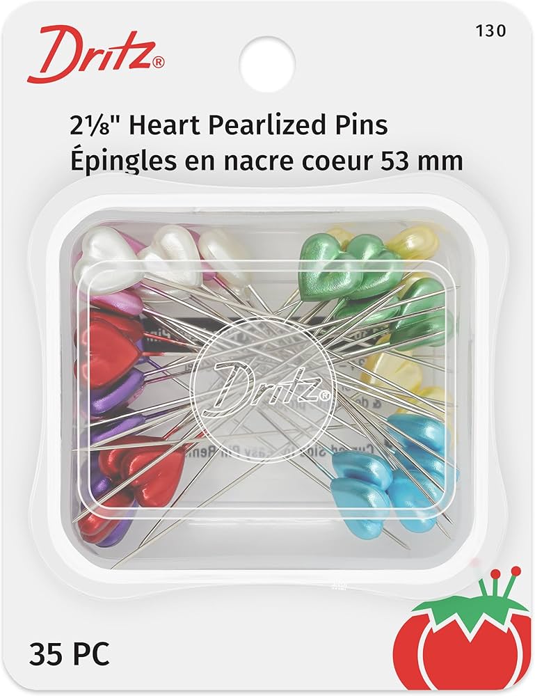 Amazon.com: Dritz Pearlized Pins, Heart, 2-1/8-Inch (35-Count)