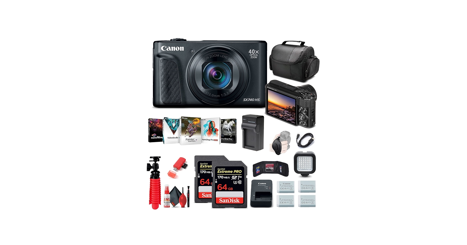 Amazon.com : Canon PowerShot SX740 HS Digital Camera (Black
