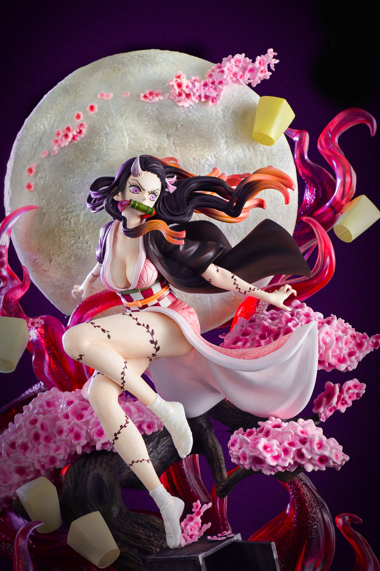 Amazon.co.jp: 竈門禰豆子 フィギュア ねずこ 血鬼術 爆血Ver. 1/6