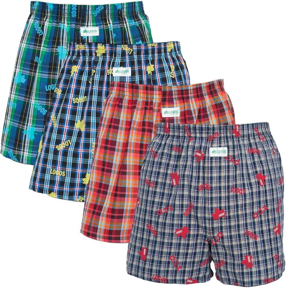 Amazon | [ロゴス] トランクス 2枚 3枚 4枚 ランダムセット メンズ 前