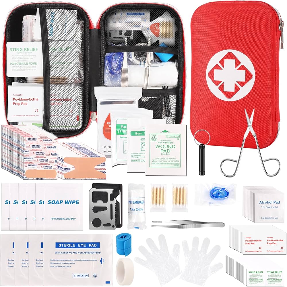 Amazon.com: Mini Travel First Aid Kit, Emergency Kit with 201PCS