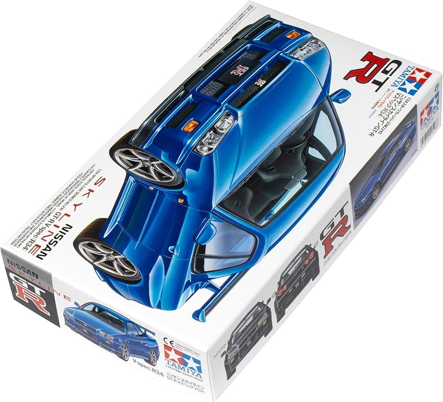 Amazon.com: Tamiya Nissan 24210 Skyline GT-R V-SPEC R34, White