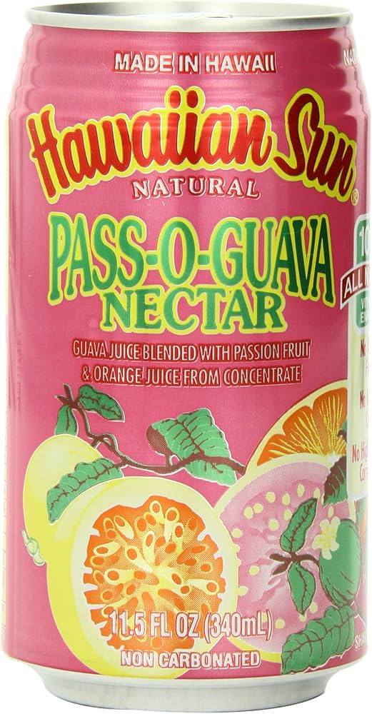 Amazon.co.jp: ハワイアンサン パス・オ・グアバネクター 340ml 缶 24