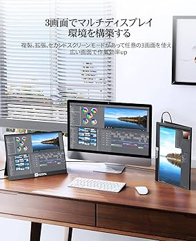 Amazon.co.jp: モバイルモニター 2K 13.3インチ モバイルディスプレイ