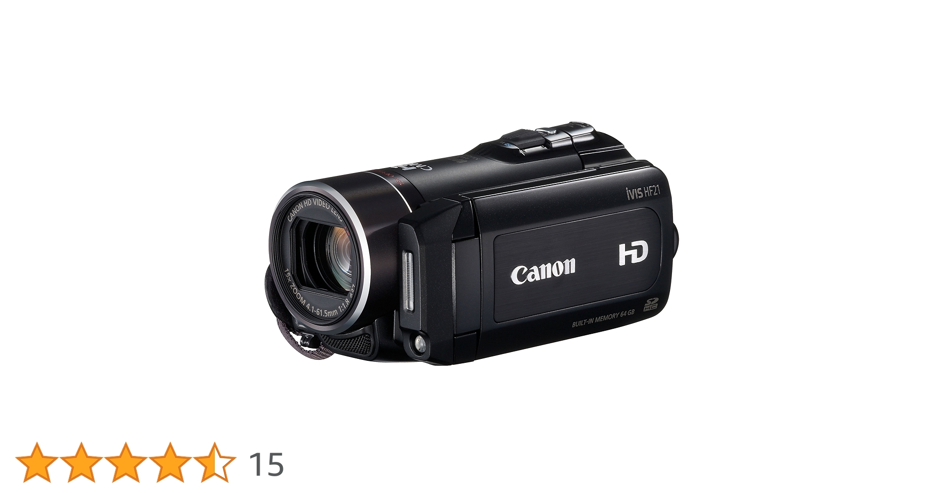 基本動作確認済み】Canon HD iVIS HF21 ビデオカメラ ブラック CANON