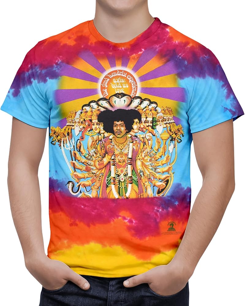 Liquid Blue Men's Jimi Hendrix Axis Bold As Love T-Shirt, Multi