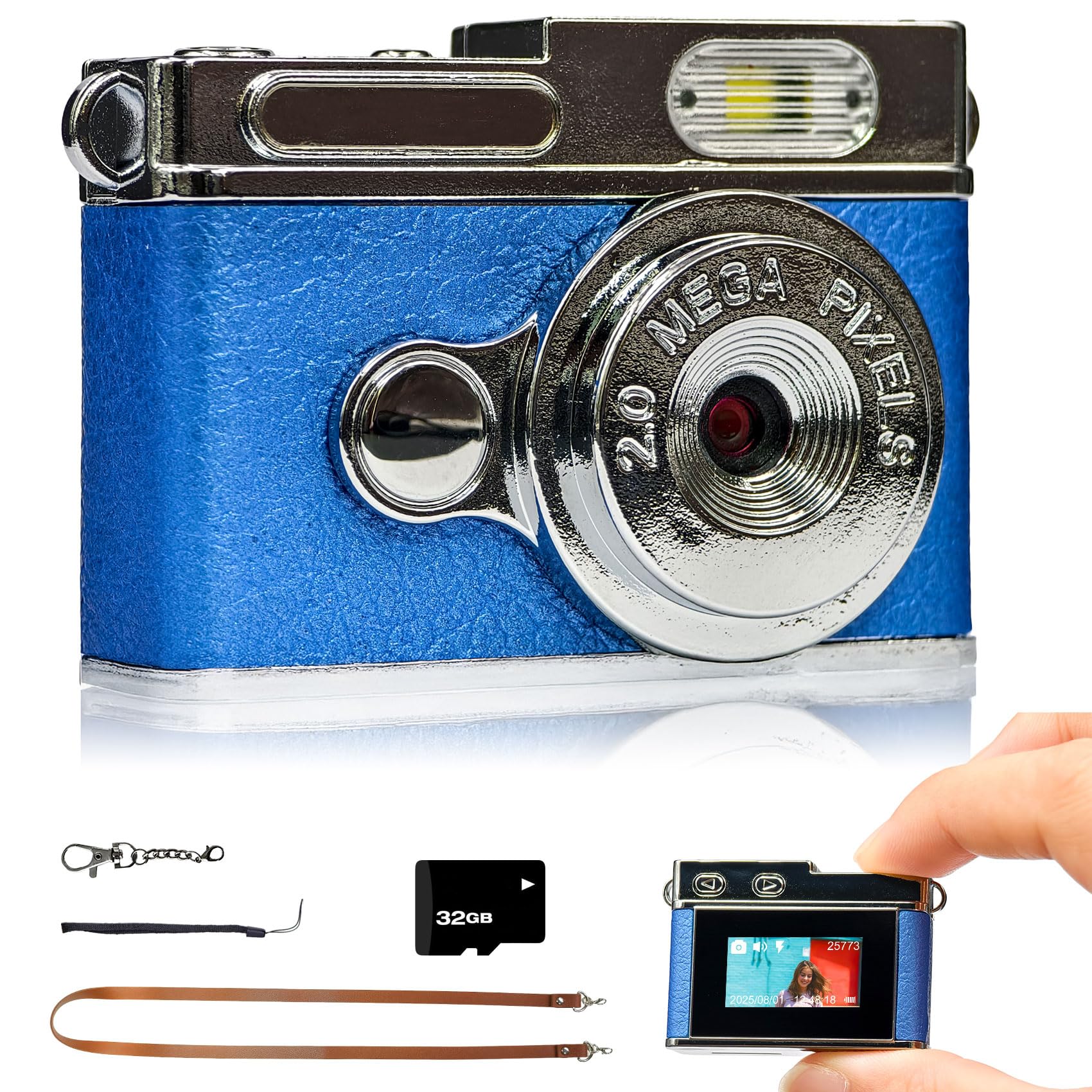 Amazon.co.jp: 小型デジタルカメラ ミニレトロデジカメ 1080P 0.96
