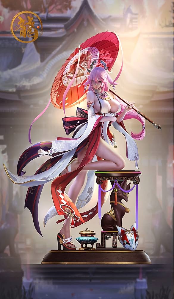 原神 八重神子 スタチュー ガレージキット Amazon.co.jp: 八重神子 や