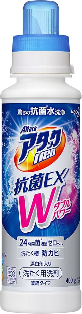 Amazon | アタックNeo 抗菌EX Wパワー 洗濯洗剤 濃縮液体 本体 400g