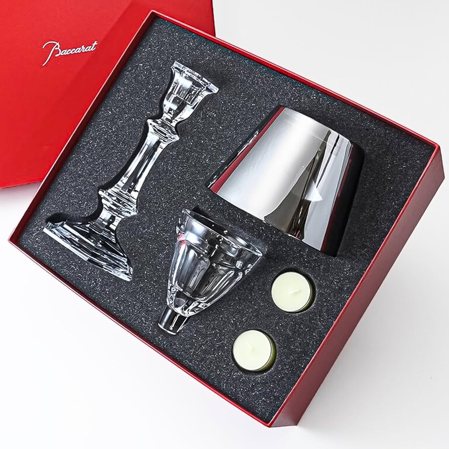 Amazon.co.jp: バカラ アワファイヤー キャンドルスタンド シルバー